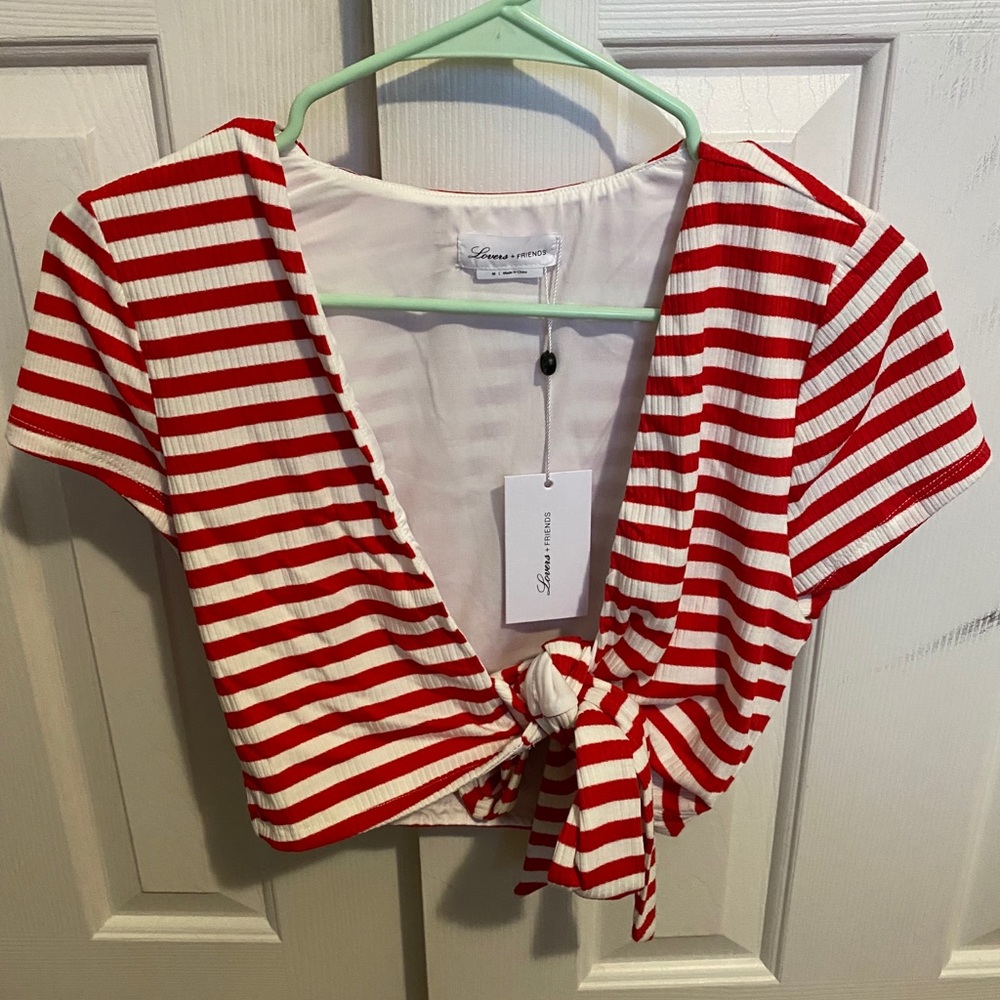 Lovers + Friends tie top